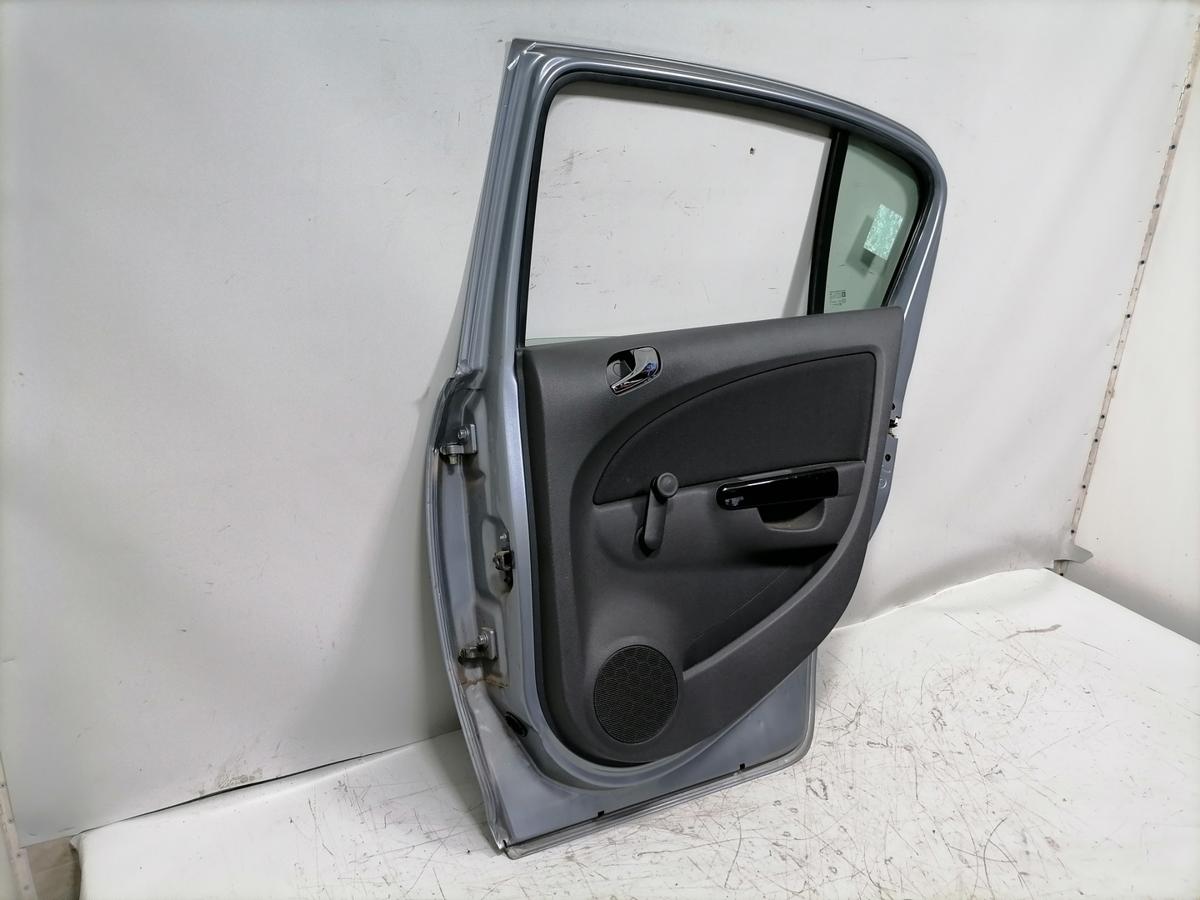 Opel Corsa D original T&uuml;r hinten rechts Z163 Lichtsilber Rohbau Bj.2007